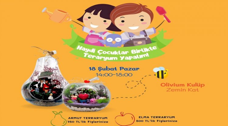 Olivium Çocuk etkinlikleri çok renkli