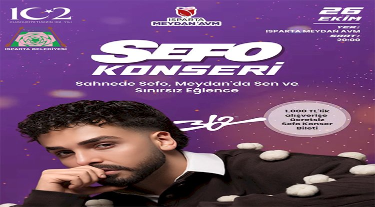Meydan ıparta Avm'de Sefo Konseri